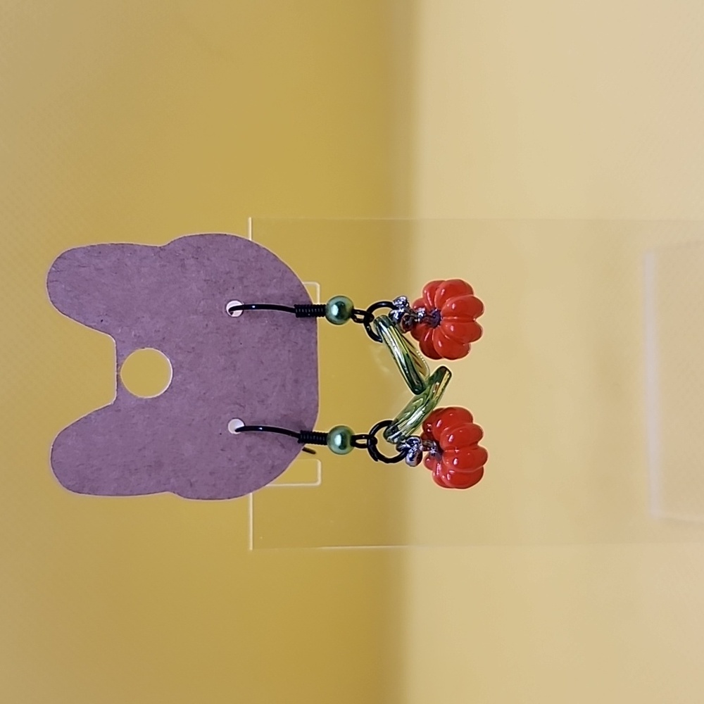 Pumpkin earrings